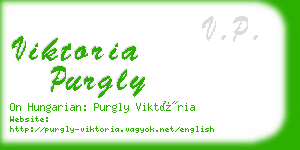 viktoria purgly business card